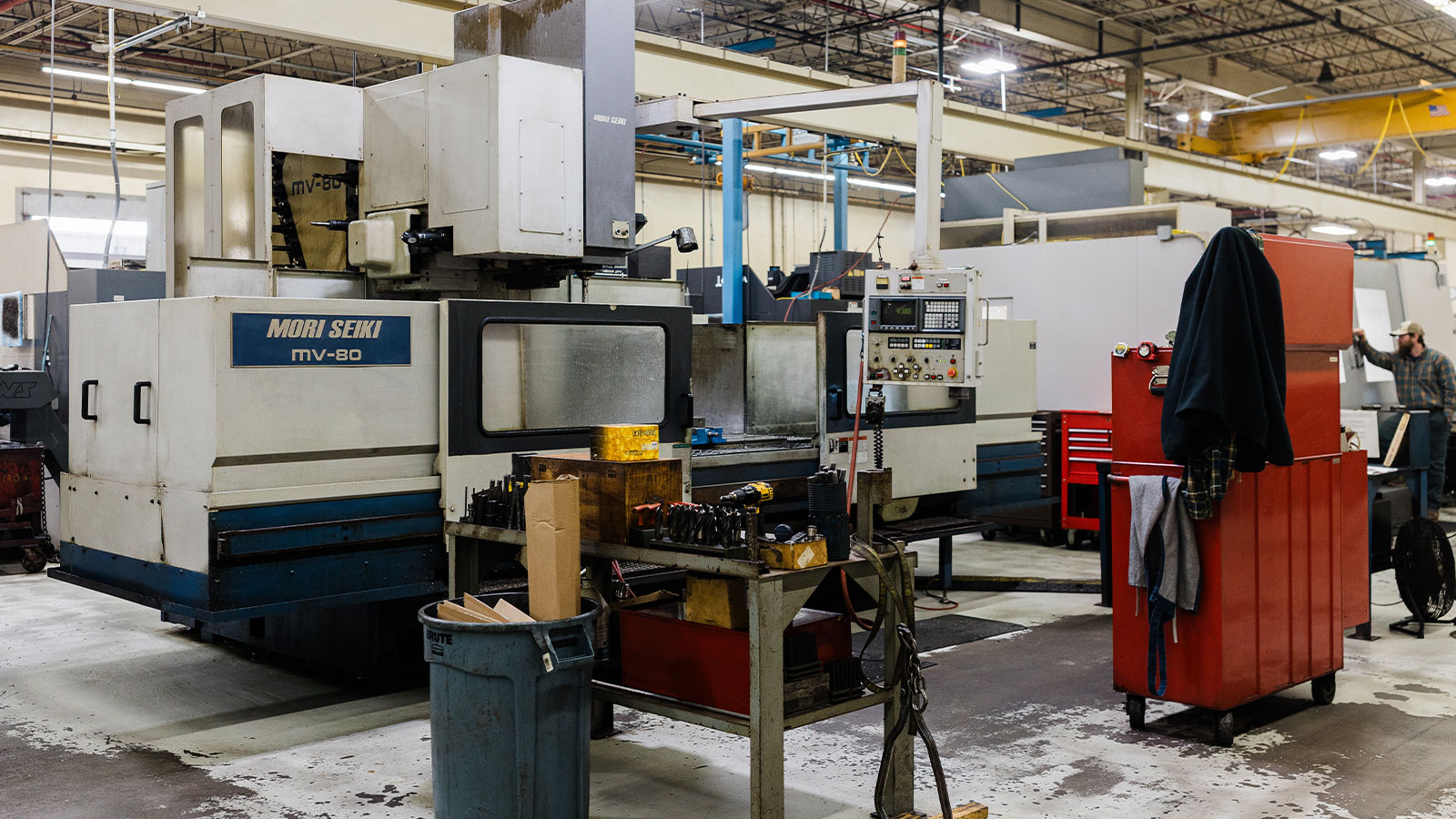 The Mori Seiki MV-80 CNC Milling Machine.