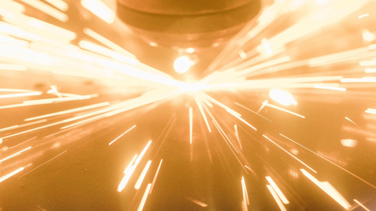 Laser engraving a part at Jonesboro Tool and Die.