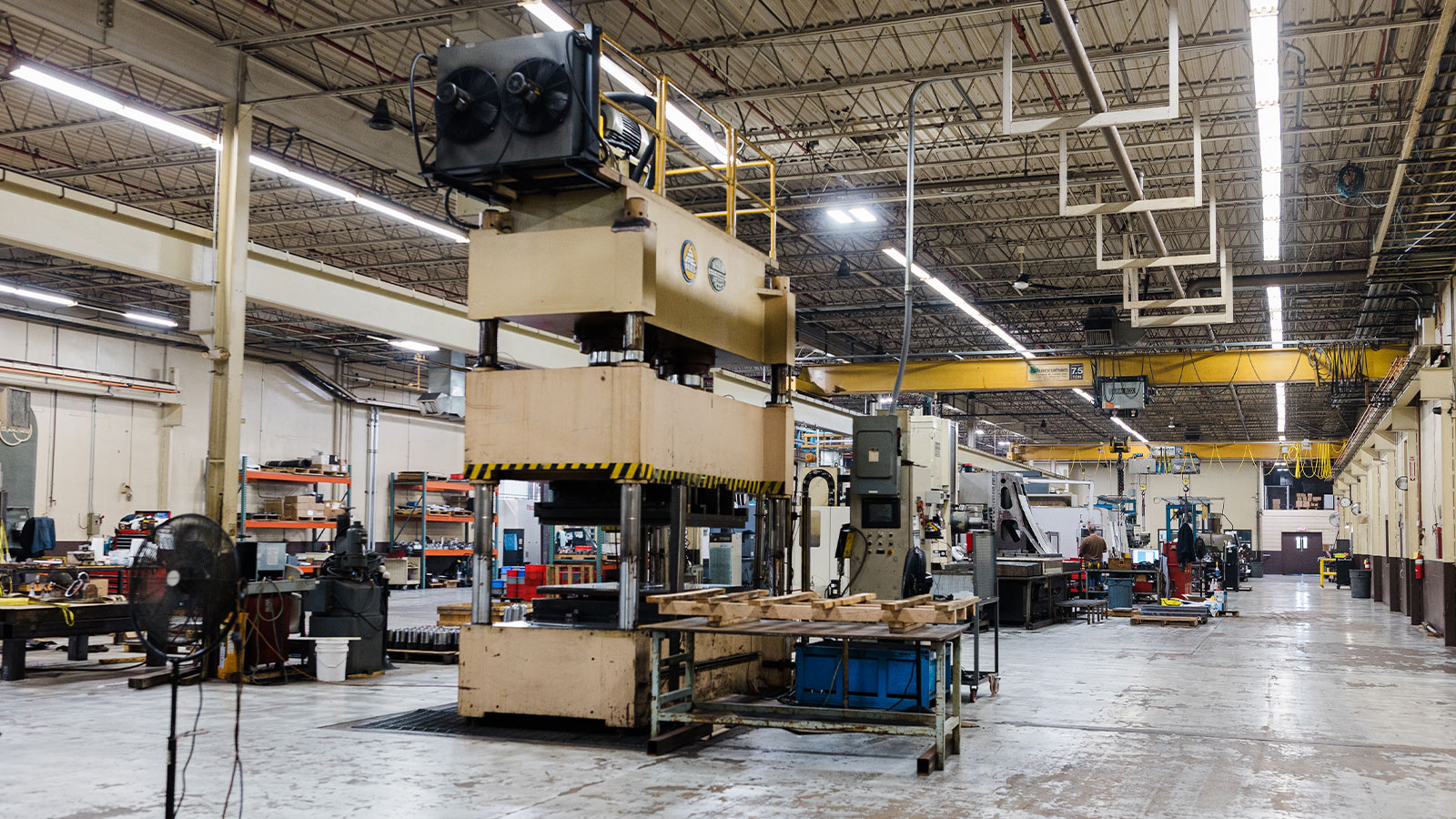 Jonesboro Tool and Die press making parts.