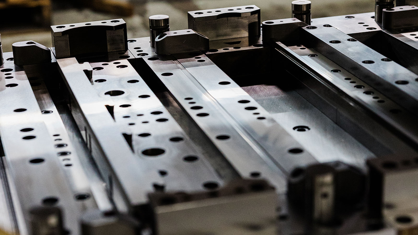 A closeup of a die being built at JTD.